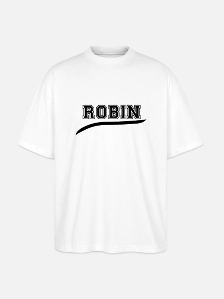 robin_2 - Stanley/Stella Oversized Unisex Organic T-shirt Blaster 2.0 - white