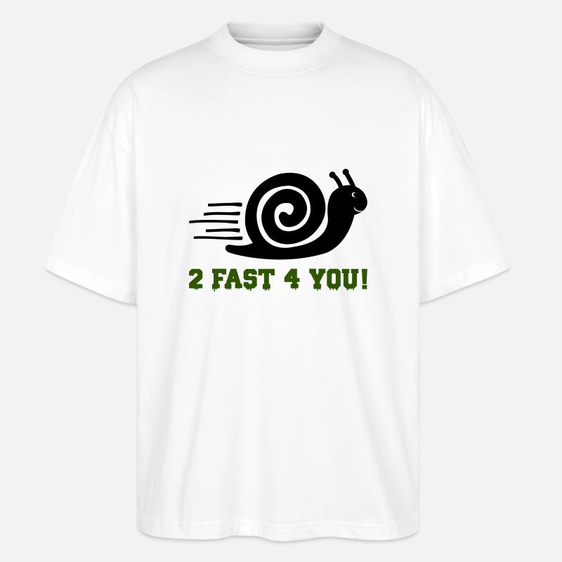 Escargot 2 Rapide - T-shirt bio Blaster 2.0 coupe oversize Stanley/Stella Unisexe - blanc