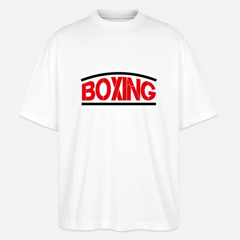 Boîtes de boxe - T-shirt bio Blaster 2.0 coupe oversize Stanley/Stella Unisexe - blanc