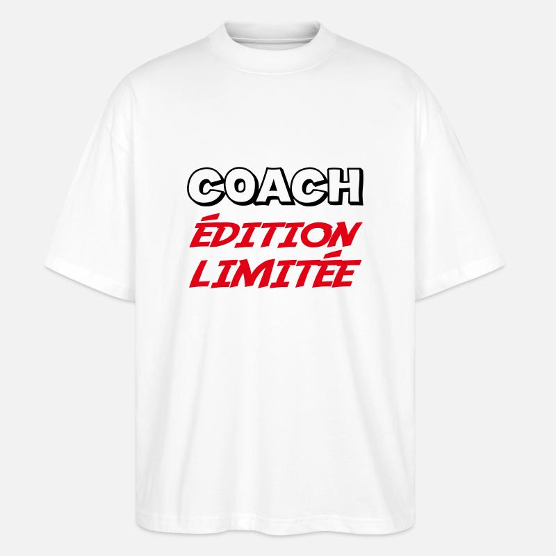 COACH Limitierte Auflage - Stanley/Stella Oversized Unisex Bio T-Shirt Blaster 2.0 - Weiß