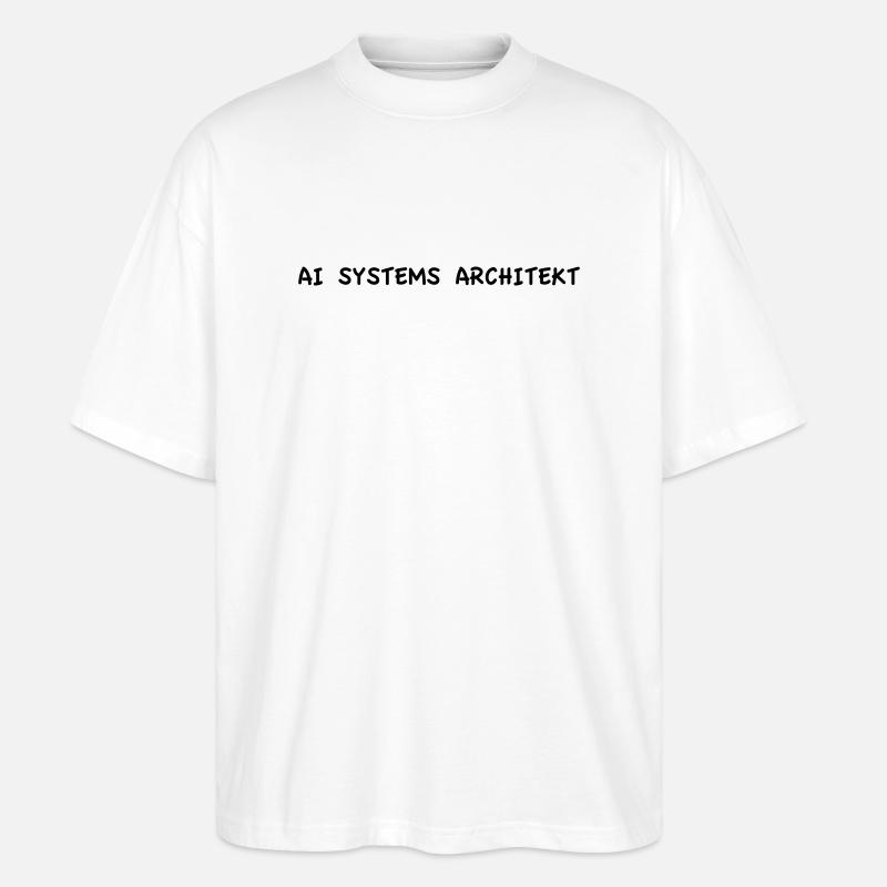 Architecte de systèmes d’IA - T-shirt bio Blaster 2.0 coupe oversize Stanley/Stella Unisexe - blanc