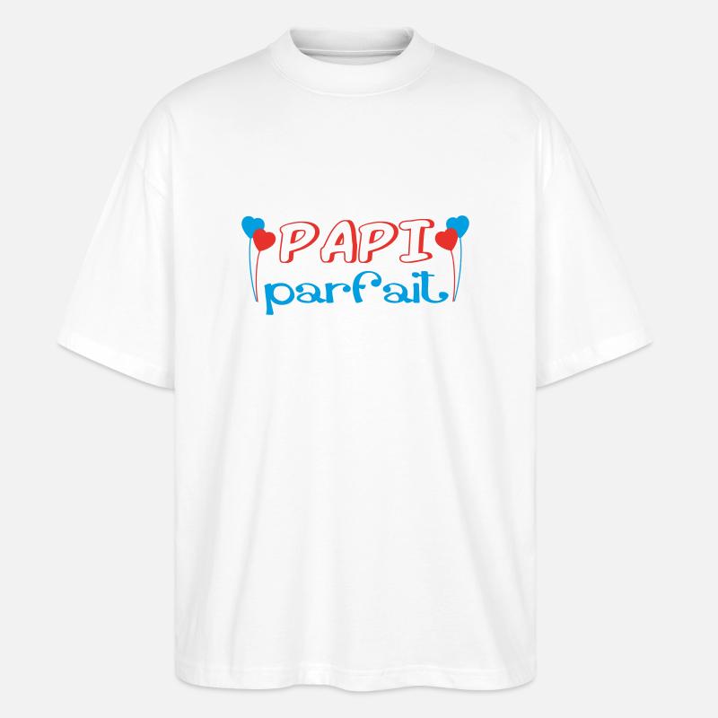 Perfektes PAPI - Stanley/Stella Oversized Unisex Bio T-Shirt Blaster 2.0 - Weiß