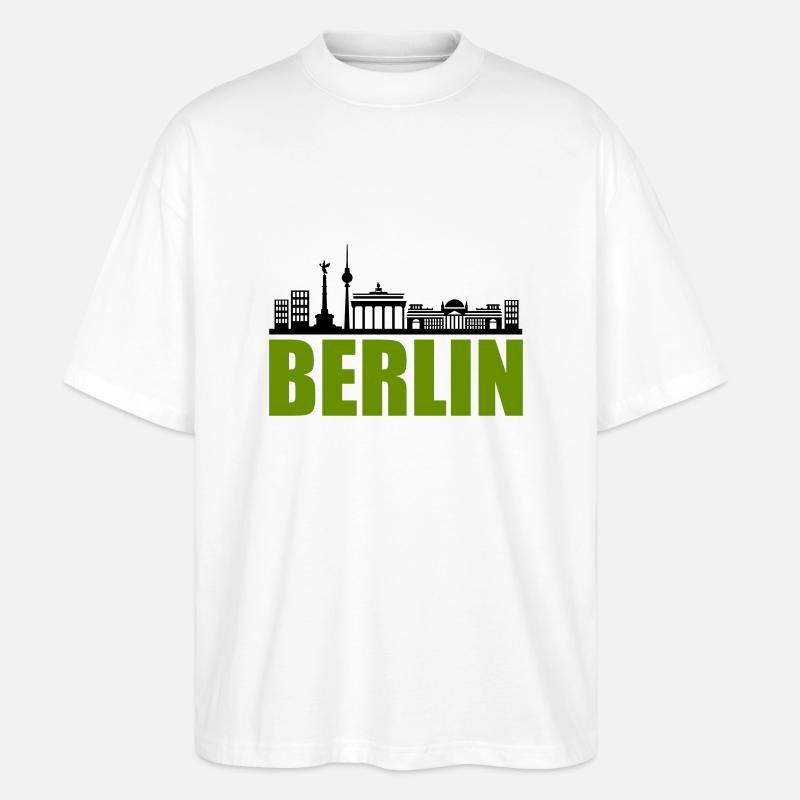 Horizon de Berlin - T-shirt bio Blaster 2.0 coupe oversize Stanley/Stella Unisexe - blanc
