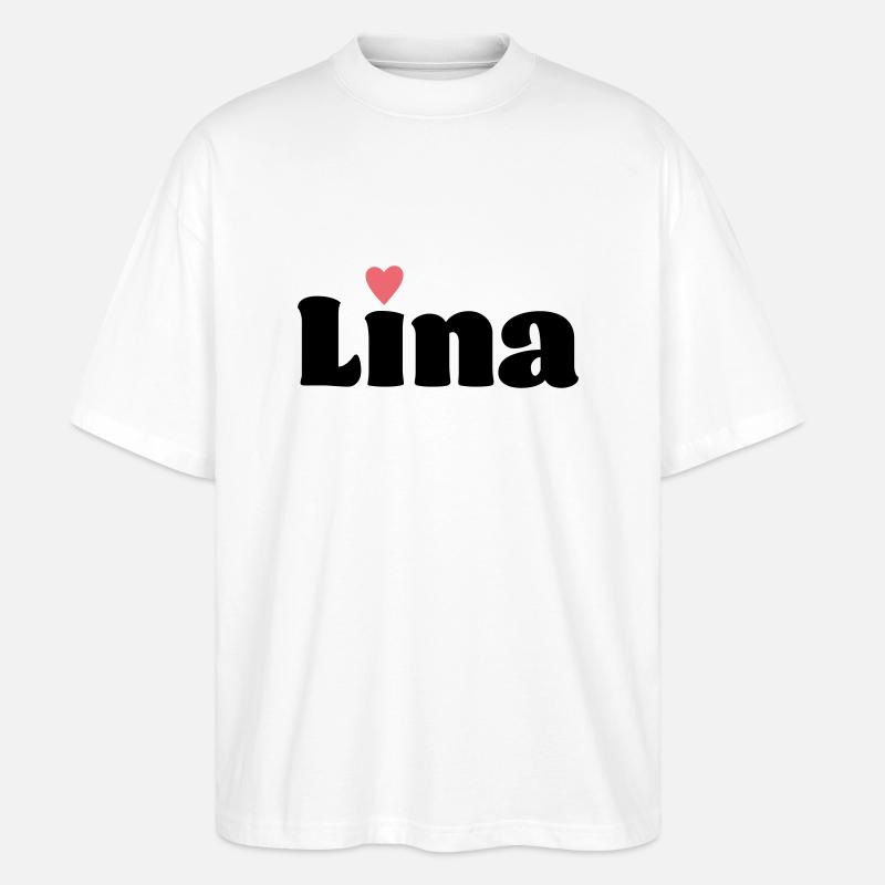 Lina Geschenk - Stanley/Stella Oversized Unisex Bio T-Shirt Blaster 2.0 - Weiß