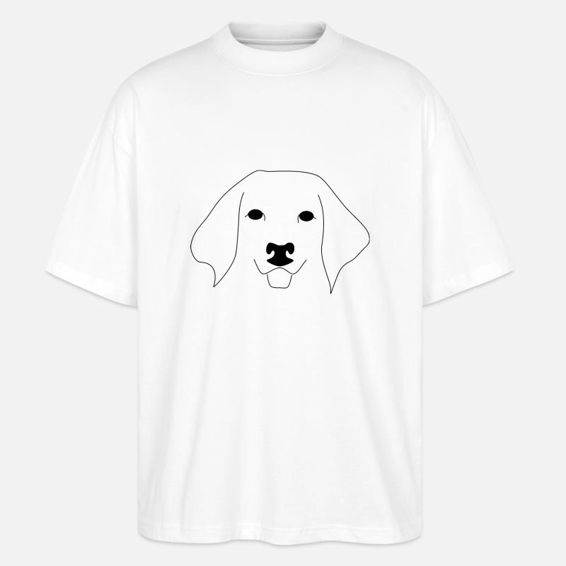 Hund - Stanley/Stella Oversized Unisex Bio T-Shirt Blaster 2.0 - Weiß