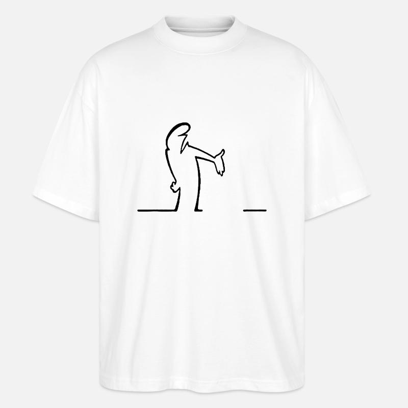die Linie - Stanley/Stella Oversized Unisex Bio T-Shirt Blaster 2.0 - Weiß