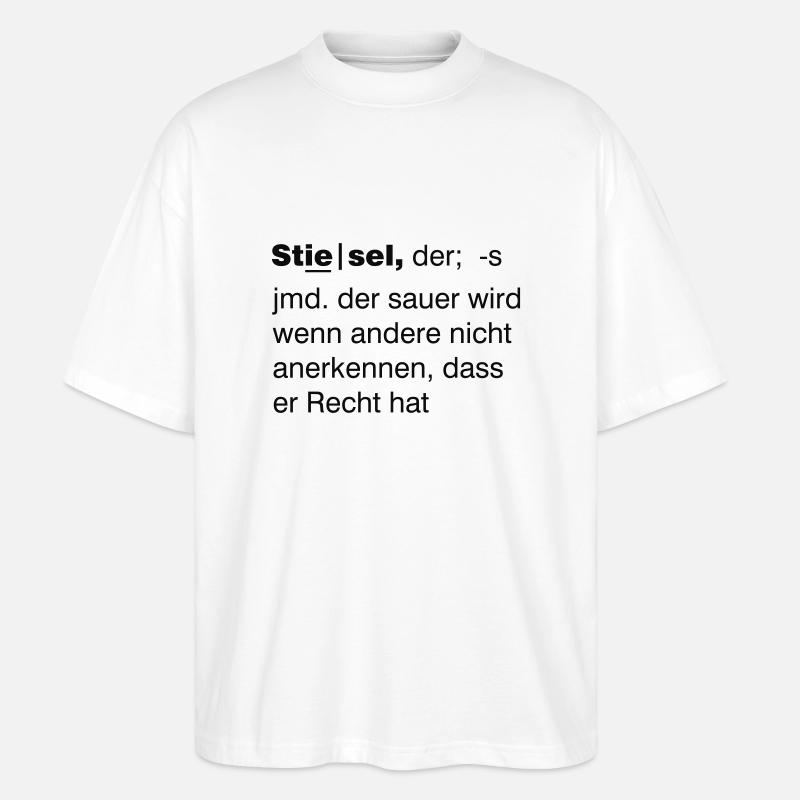 Stiesel - Stanley/Stella Oversized Unisex Bio T-Shirt Blaster 2.0 - Weiß