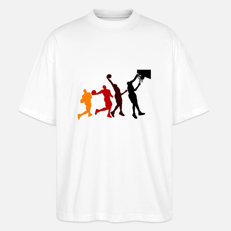 Basketball - Stanley/Stella Oversized Unisex Bio T-Shirt Blaster 2.0 - Weiß