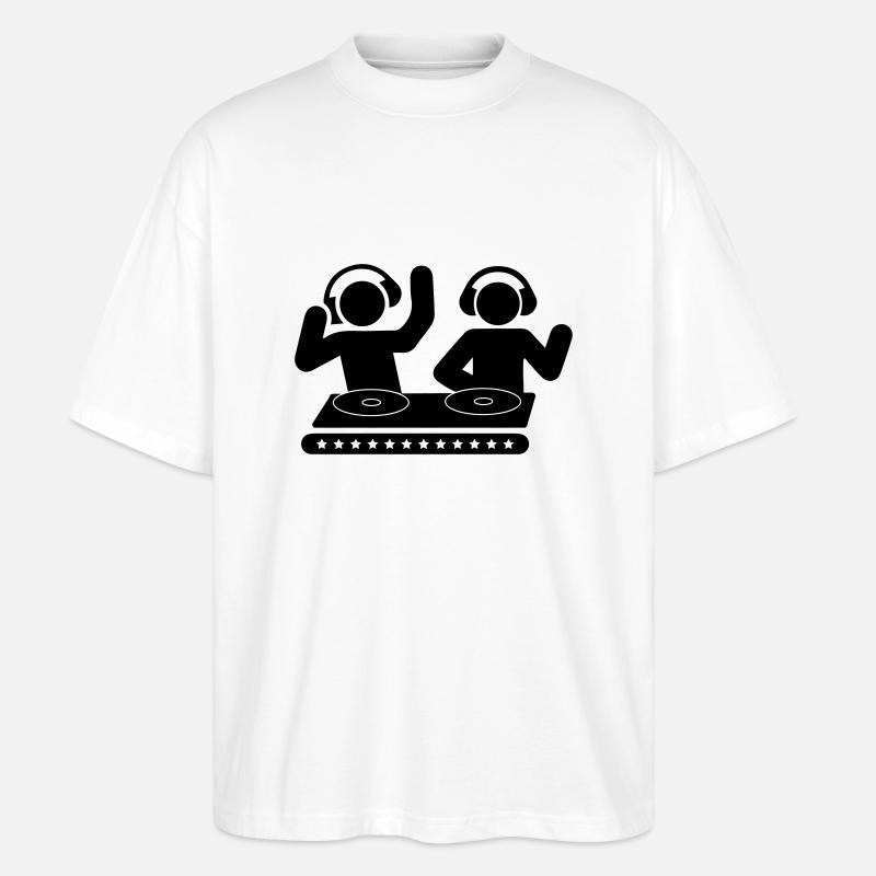 Double DJ - Stanley/Stella Oversized Unisex Bio T-Shirt Blaster 2.0 - Weiß