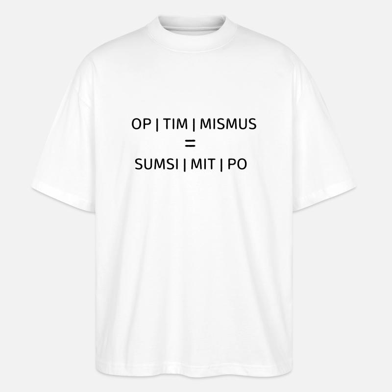 optimisme - T-shirt bio Blaster 2.0 coupe oversize Stanley/Stella Unisexe - blanc