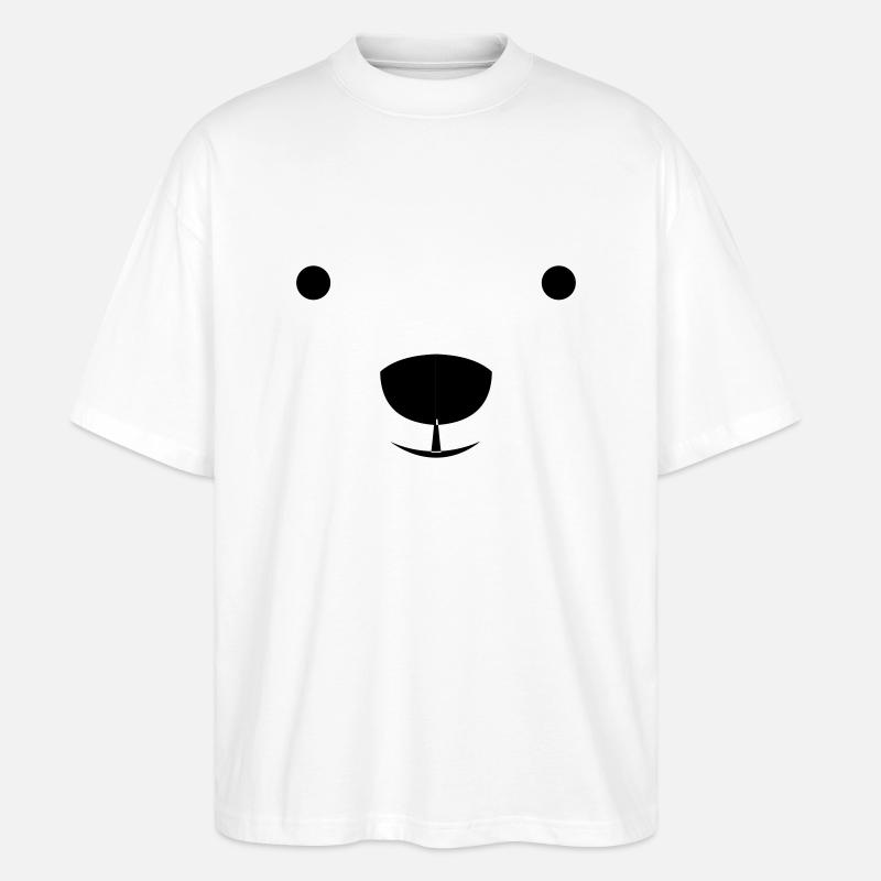 Polar Bear - Stanley/Stella Oversized Unisex Bio T-Shirt Blaster 2.0 - Weiß