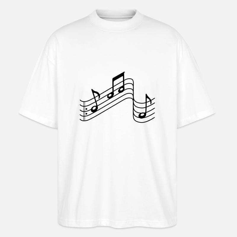 musik - Stanley/Stella Oversized Unisex Bio T-Shirt Blaster 2.0 - Weiß