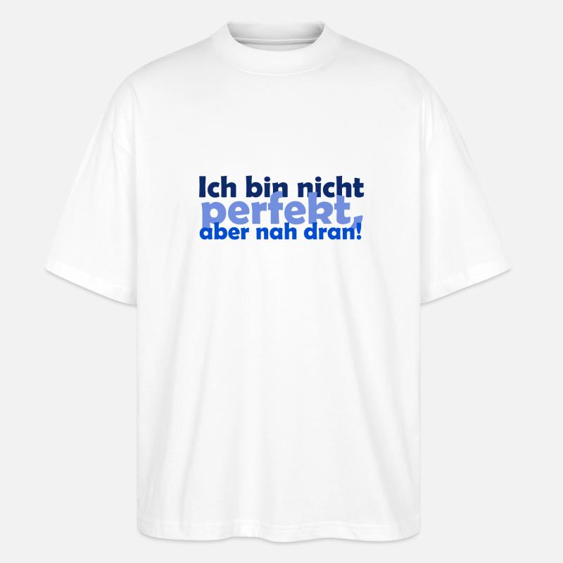 Perfekt nah dran - Stanley/Stella Oversized Unisex Bio T-Shirt Blaster 2.0 - Weiß