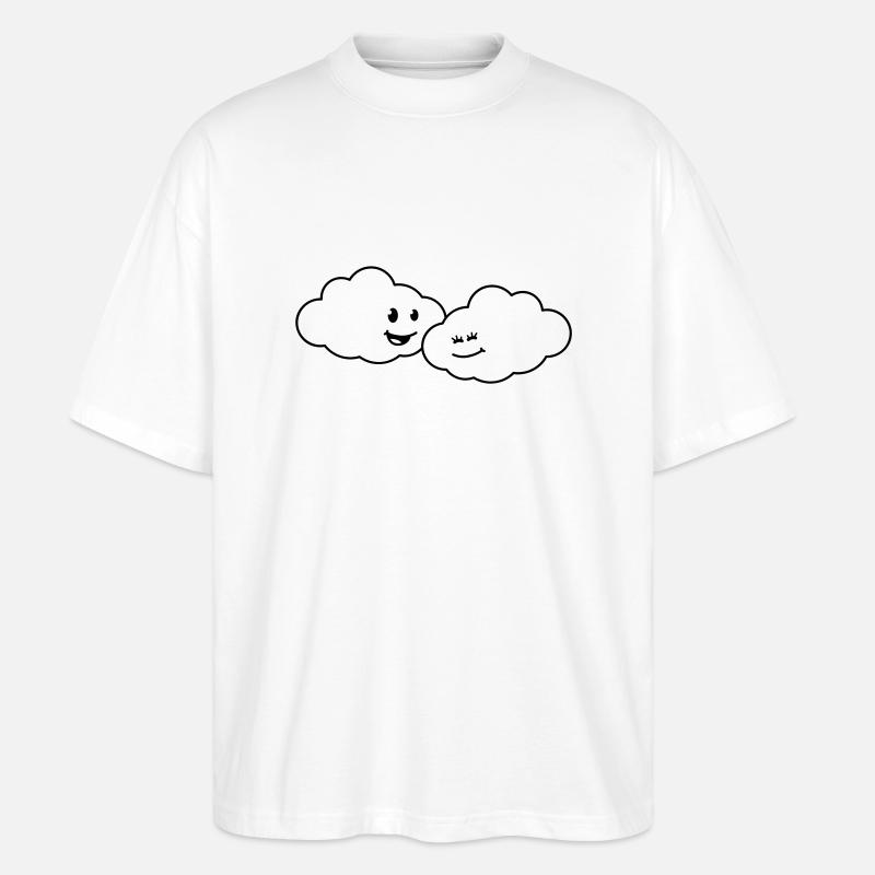 love_clouds - Stanley/Stella Oversized Unisex Organic T-shirt Blaster 2.0 - white