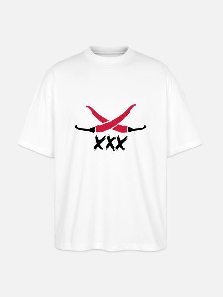 Chilli XXX - Stanley/Stella Oversized Unisex Organic T-shirt Blaster 2.0 - white