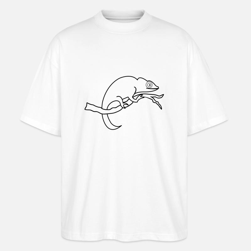chameleon_01 - Stanley/Stella Oversized Unisex Bio T-Shirt Blaster 2.0 - Weiß