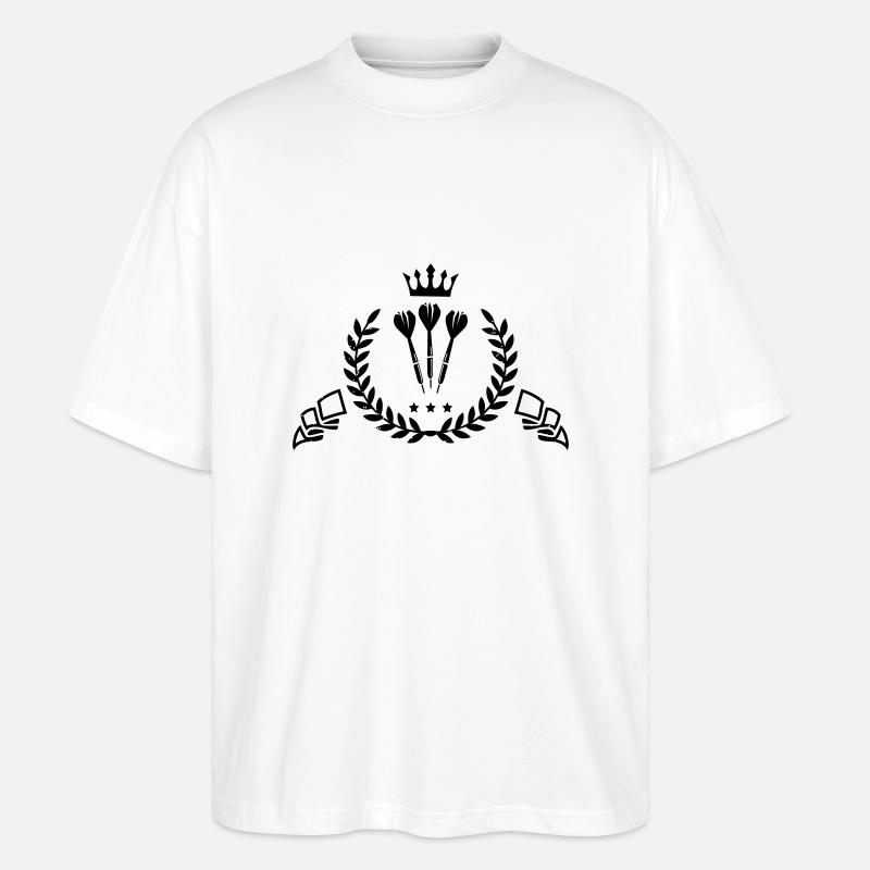 darts wappen - Stanley/Stella Oversized Unisex Bio T-Shirt Blaster 2.0 - Weiß
