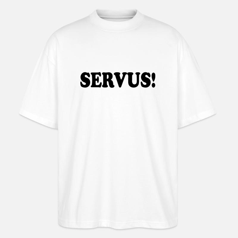 Servus - Stanley/Stella Oversized Unisex Bio T-Shirt Blaster 2.0 - Weiß