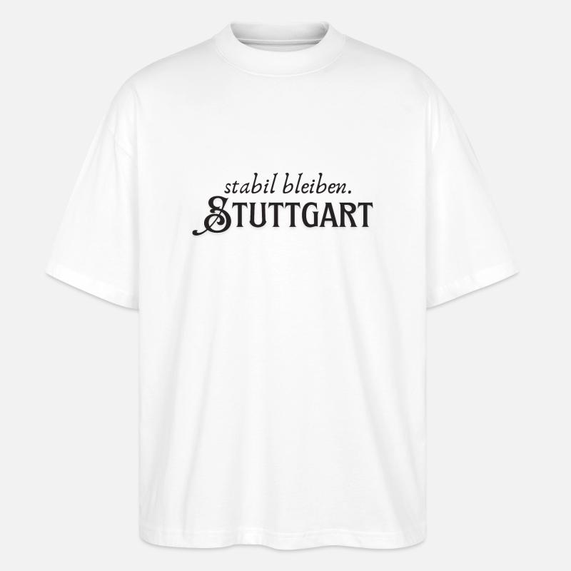 Rester stable à Stuttgart - T-shirt bio Blaster 2.0 coupe oversize Stanley/Stella Unisexe - blanc