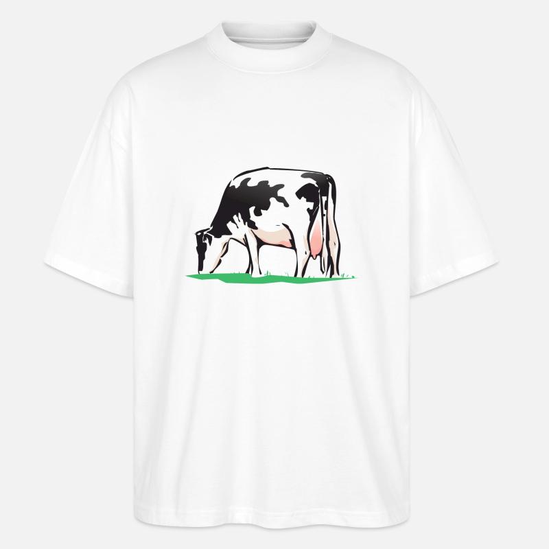 vache vache - T-shirt bio Blaster 2.0 coupe oversize Stanley/Stella Unisexe - blanc