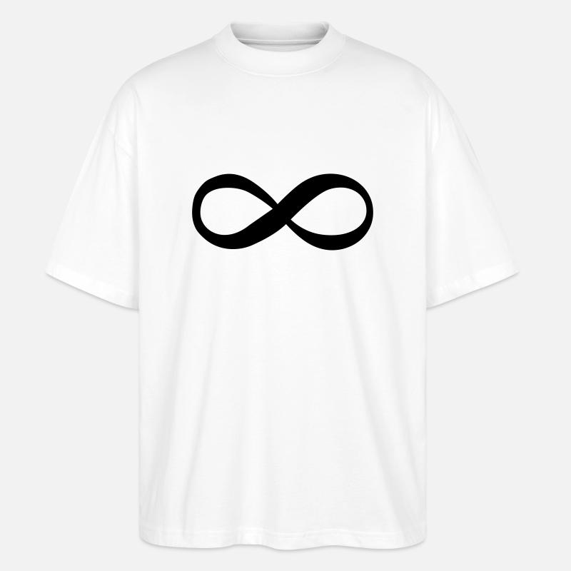unendlich - T-shirt bio Blaster 2.0 coupe oversize Stanley/Stella Unisexe - blanc