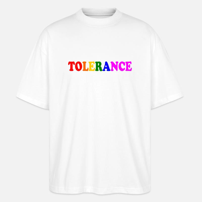 Tolerance - Stanley/Stella Oversized Unisex Bio T-Shirt Blaster 2.0 - Weiß
