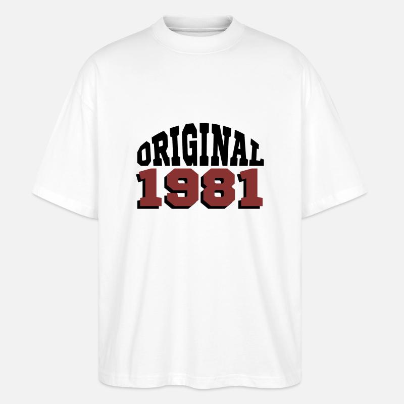 Original 1981 - Stanley/Stella Oversized Unisex Bio T-Shirt Blaster 2.0 - Weiß