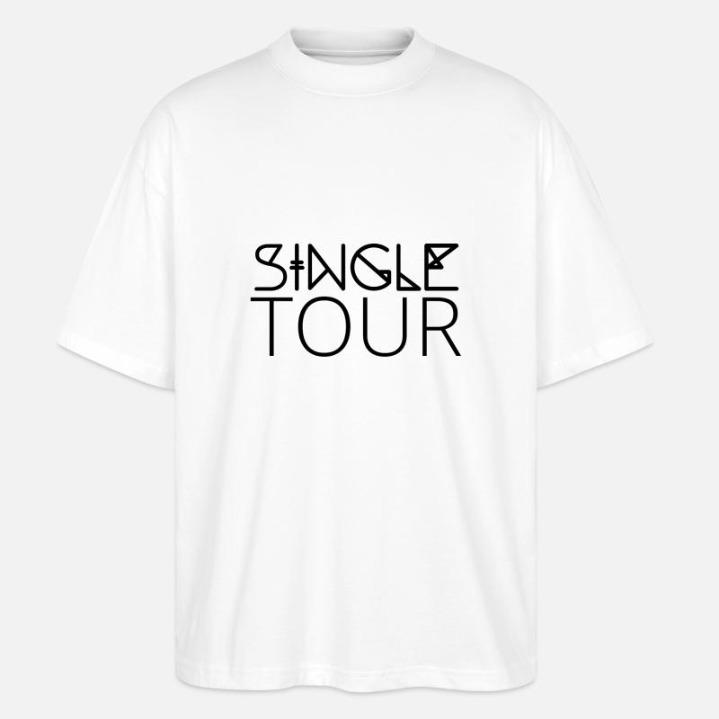Single: Single Tour - Stanley/Stella Oversized Unisex Bio T-Shirt Blaster 2.0 - Weiß