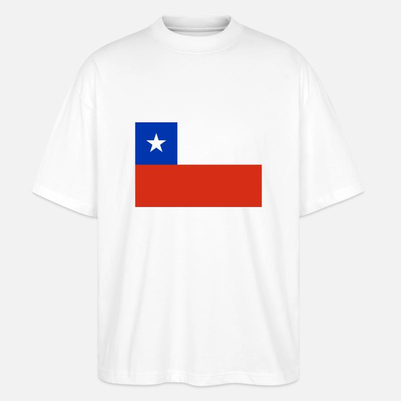 Chile - Stanley/Stella Oversized Unisex Bio T-Shirt Blaster 2.0 - Weiß