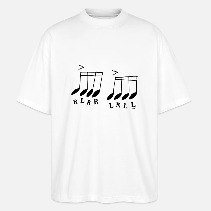 paradiddle - Stanley/Stella Oversized Unisex Bio T-Shirt Blaster 2.0 - Weiß