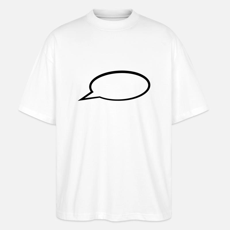 Sprechblase - Stanley/Stella Oversized Unisex Bio T-Shirt Blaster 2.0 - Weiß