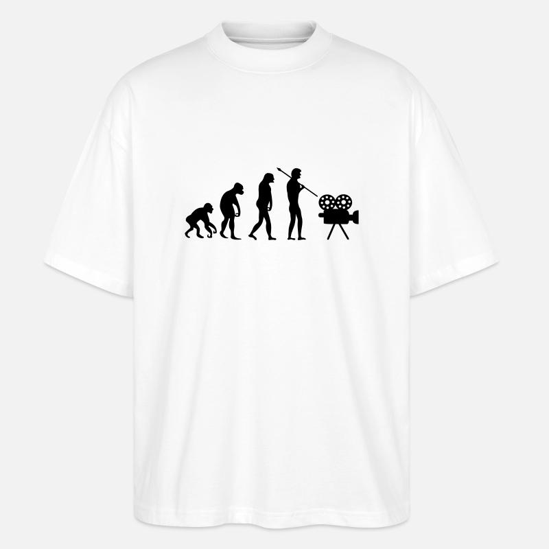 movie_evolution - Stanley/Stella Oversized Unisex Bio T-Shirt Blaster 2.0 - Weiß