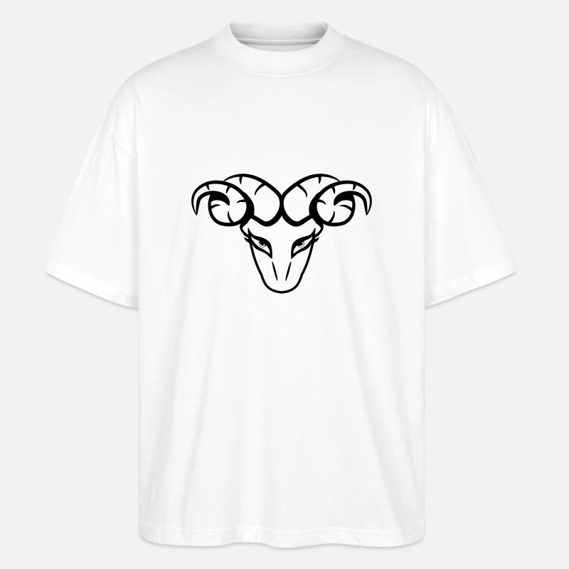 Væren Horoskop - Stanley/Stella Blaster 2.0 Økologisk Oversized Unisex T-skjorte - hvit