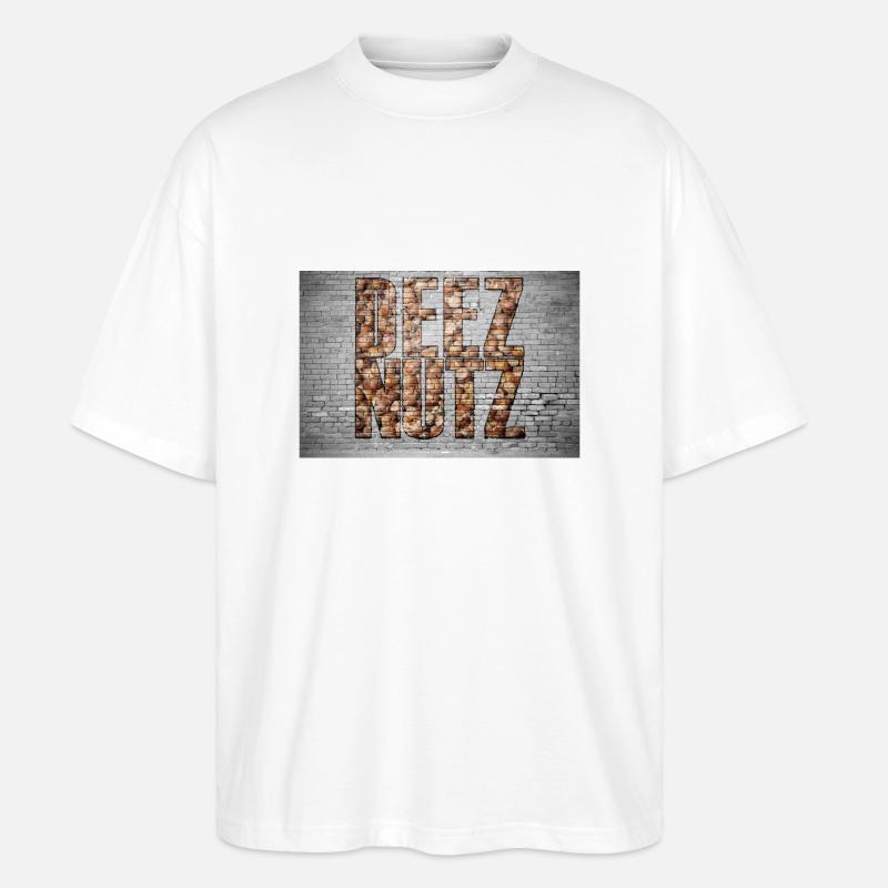 Deez Nutz Graffiti - T-shirt bio Blaster 2.0 coupe oversize Stanley/Stella Unisexe - blanc
