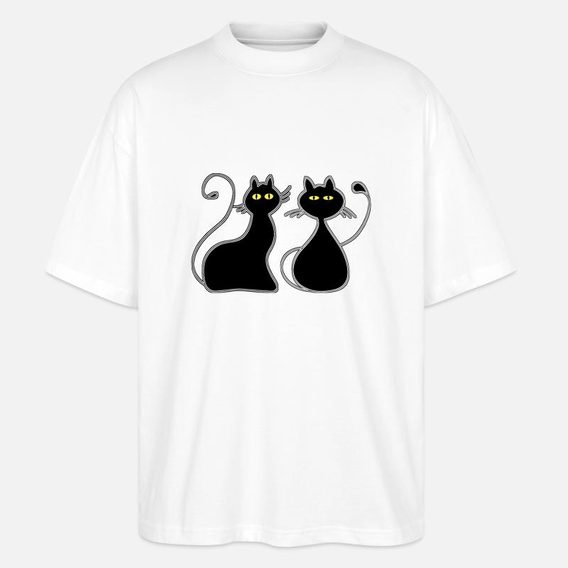Chats - T-shirt bio Blaster 2.0 coupe oversize Stanley/Stella Unisexe - blanc