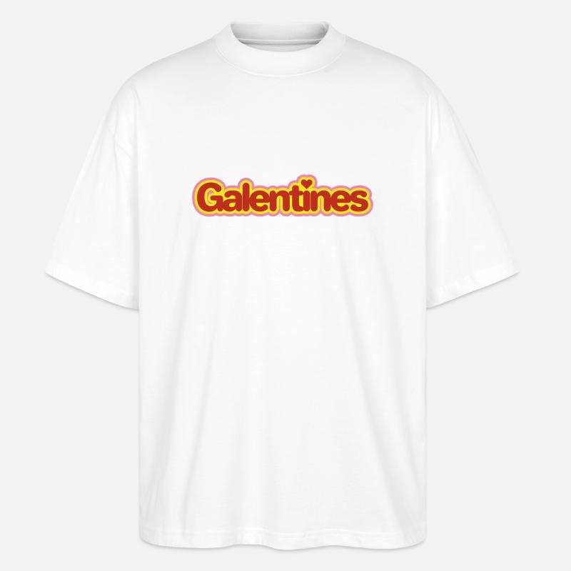 Galentiner - Stanley/Stella Oversized Unisex Bio T-Shirt Blaster 2.0 - Weiß
