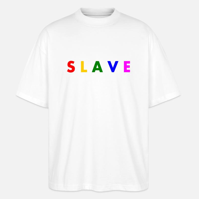 Slave - Stanley/Stella Oversized Unisex Bio T-Shirt Blaster 2.0 - Weiß