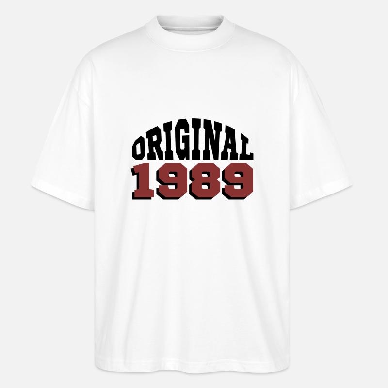 Original 1989 - Stanley/Stella Oversized Unisex Bio T-Shirt Blaster 2.0 - Weiß