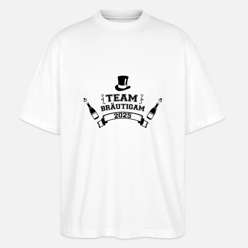 team bräutigam 2025 - Stanley/Stella Oversized Unisex Bio T-Shirt Blaster 2.0 - Weiß