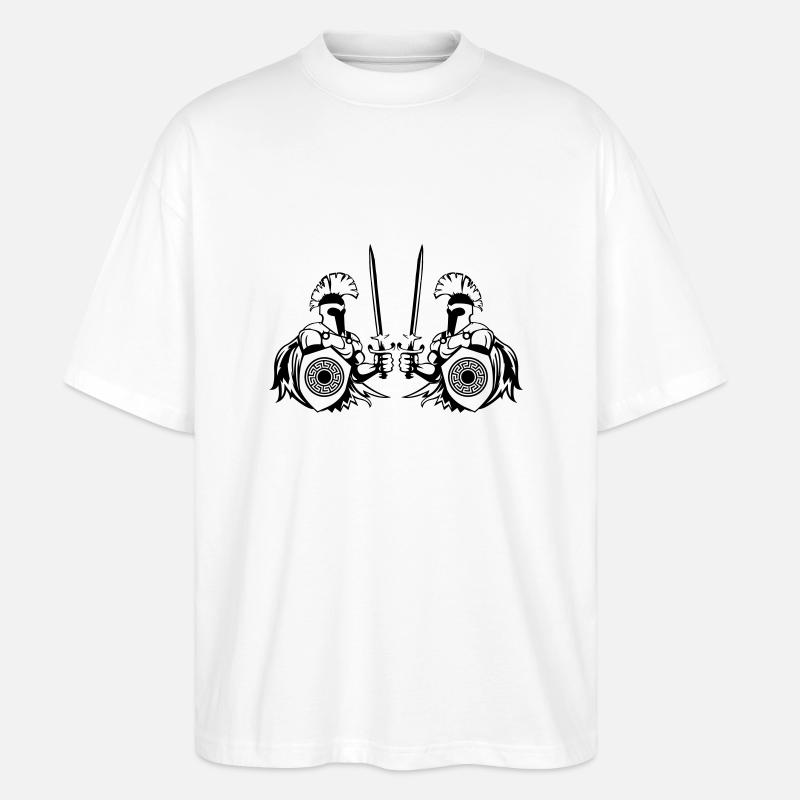 spartans - Stanley/Stella Oversized Unisex Bio T-Shirt Blaster 2.0 - Weiß