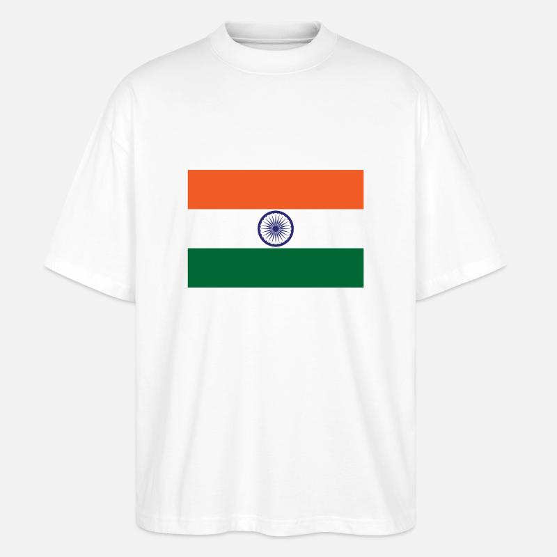 Indien - Stanley/Stella Oversized Unisex Bio T-Shirt Blaster 2.0 - Weiß