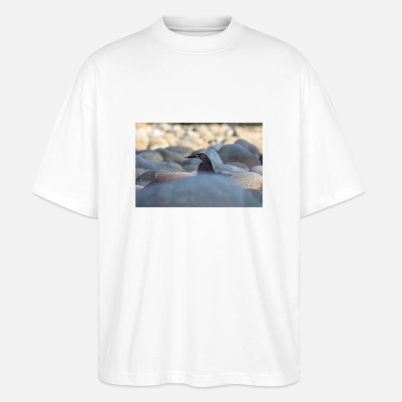 Der Reiher - Stanley/Stella Oversized Unisex Bio T-Shirt Blaster 2.0 - Weiß