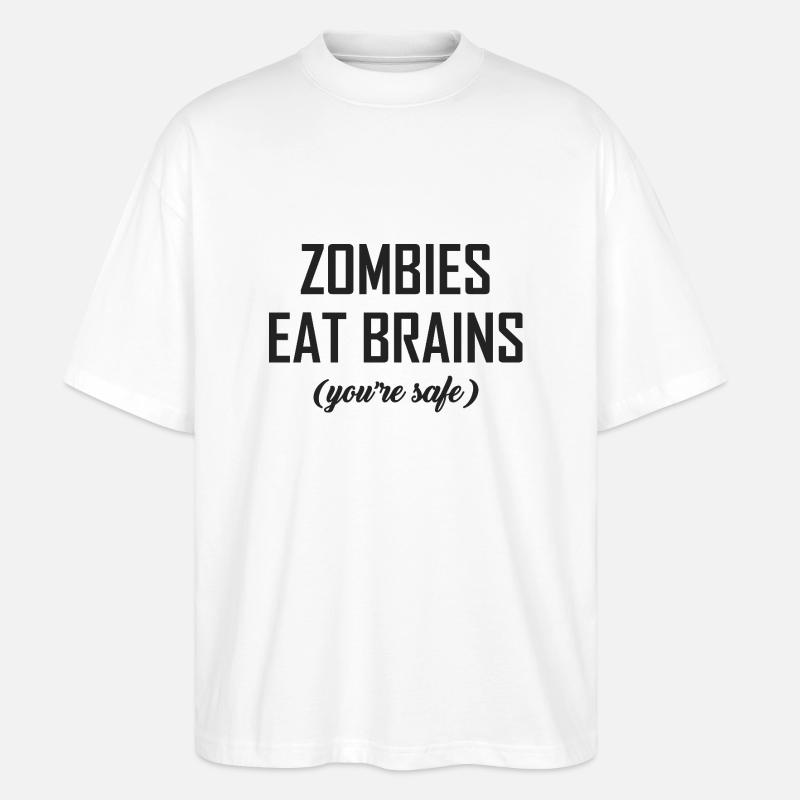 Zombies - Stanley/Stella Oversized Unisex Bio T-Shirt Blaster 2.0 - Weiß
