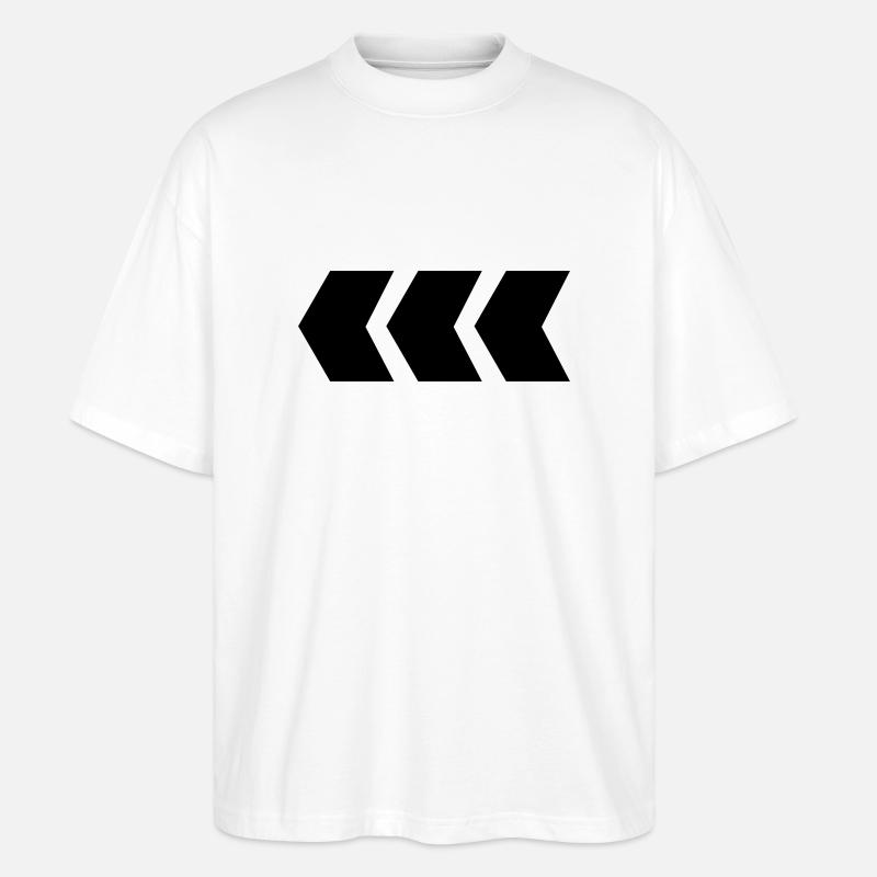 pfeil - Stanley/Stella Oversized Unisex Bio T-Shirt Blaster 2.0 - Weiß