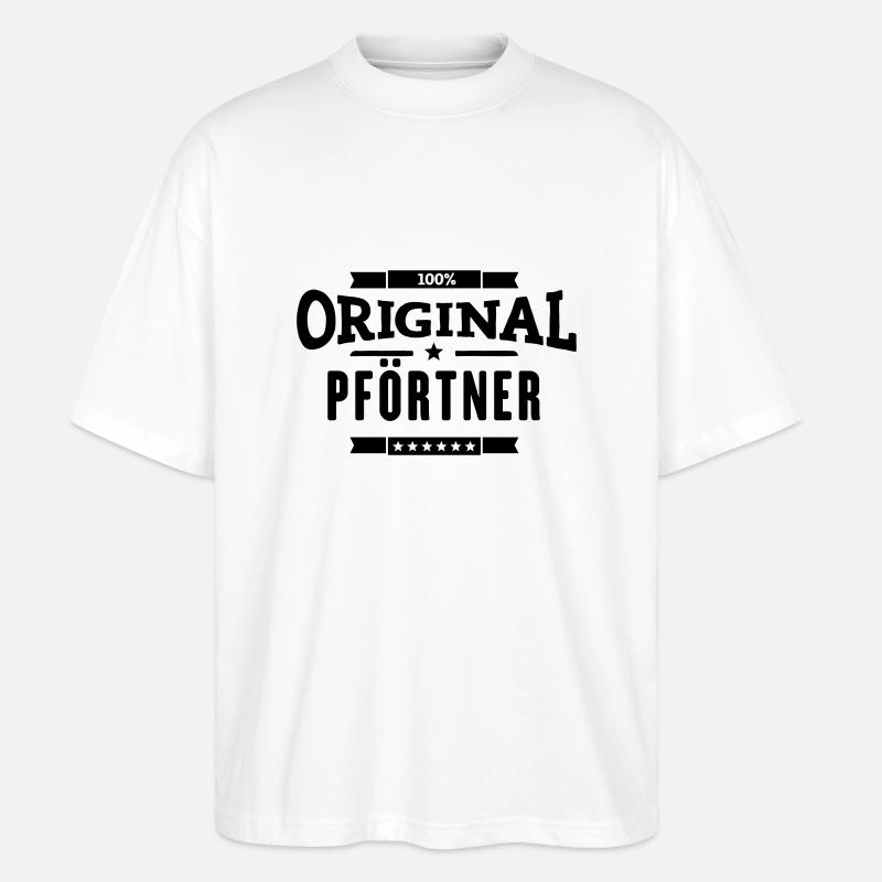 100% Pförtner - Stanley/Stella Oversized Unisex Bio T-Shirt Blaster 2.0 - Weiß