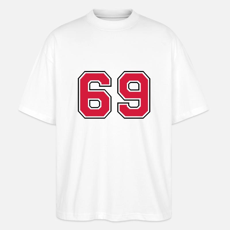 69__f2 - Stanley/Stella Oversized Unisex Bio T-Shirt Blaster 2.0 - Weiß