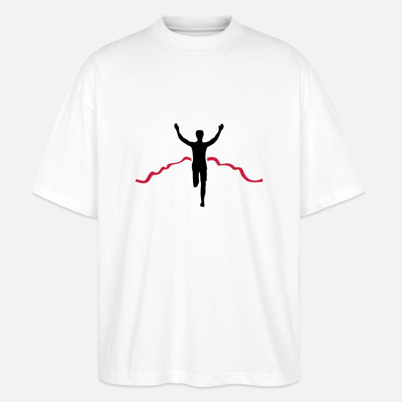 Jogger Ziel - Stanley/Stella Oversized Unisex Bio T-Shirt Blaster 2.0 - Weiß