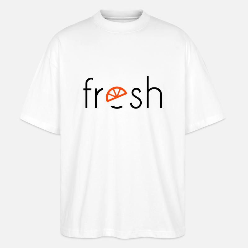 fresh - 2 Farben - Stanley/Stella Oversized Unisex Bio T-Shirt Blaster 2.0 - Weiß