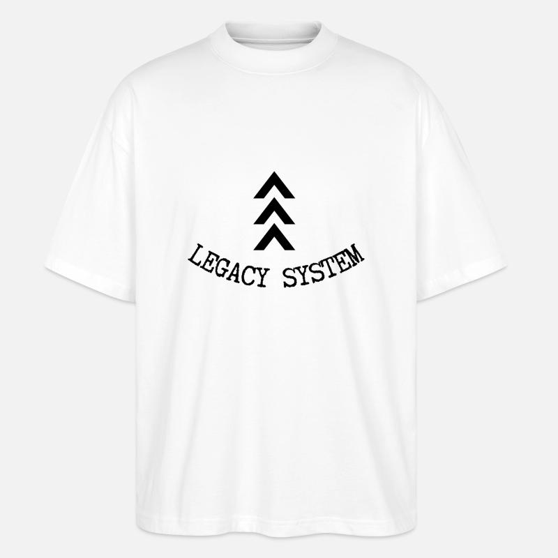 Altes System - Stanley/Stella Oversized Unisex Bio T-Shirt Blaster 2.0 - Weiß