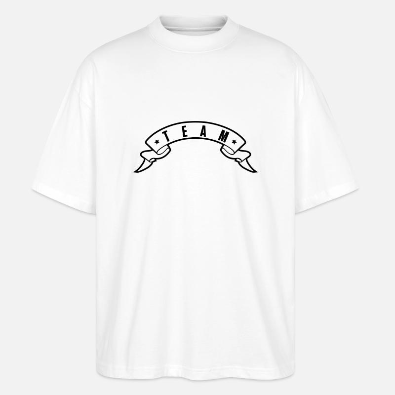 Équipe - T-shirt bio Blaster 2.0 coupe oversize Stanley/Stella Unisexe - blanc